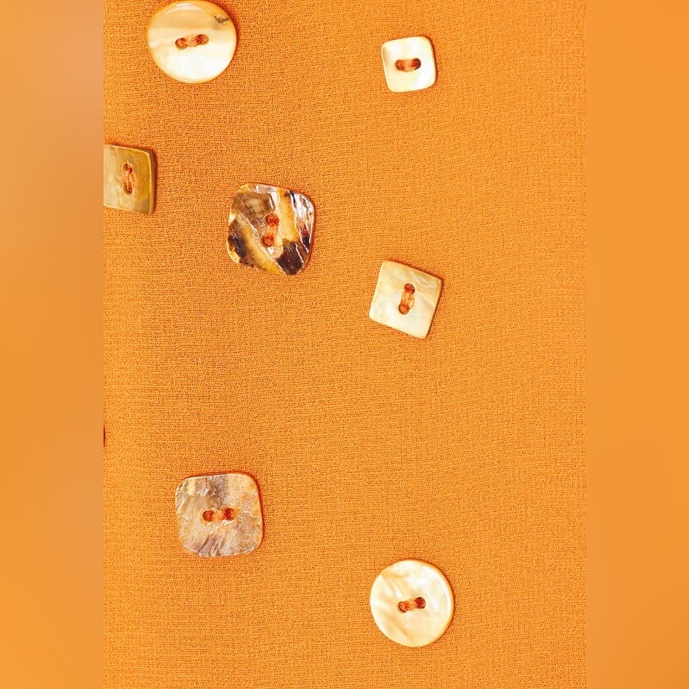 Jaded London Layered Button Mini Dress in Orange - Picture 12 of 16